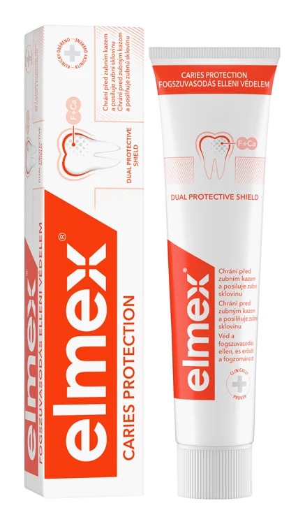 ELMEX CARIES PROTECTION ZUBNÁ PASTA 1×75 ml, posilňuje zubnú sklovinu a odolnosť