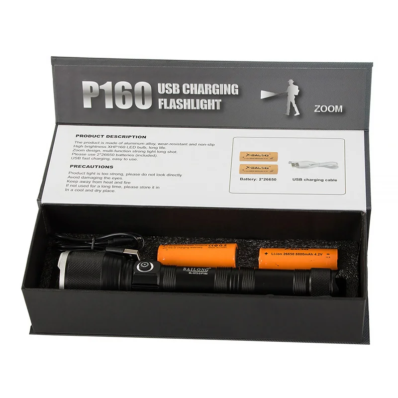 Svietidlo LED ACCU BAILONG BL-G72-2-P-160 1000m CREE XHP160 