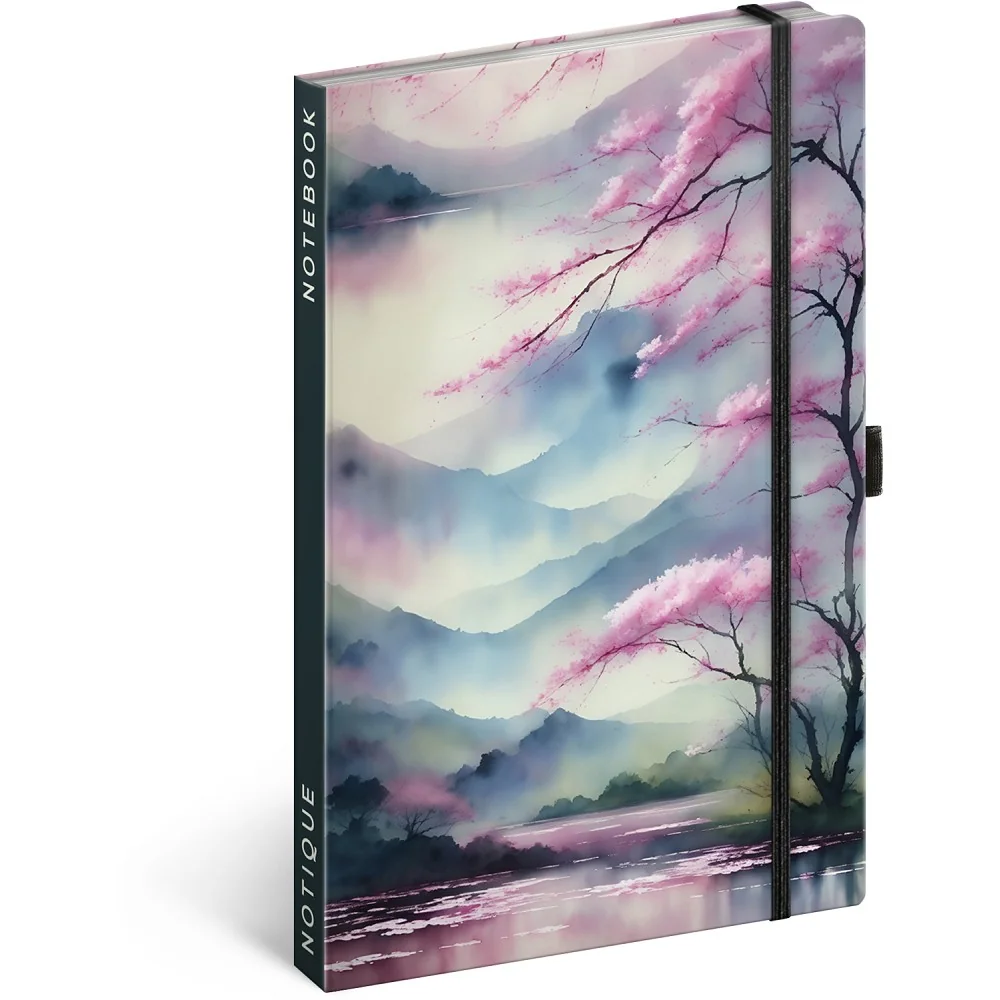 Zápisník Sakura, linajkový A5, 50 listov