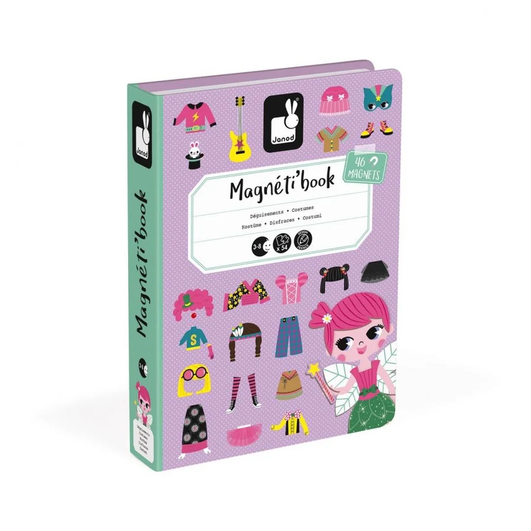 Janod Magnetibook Obliekanie dievčatá 