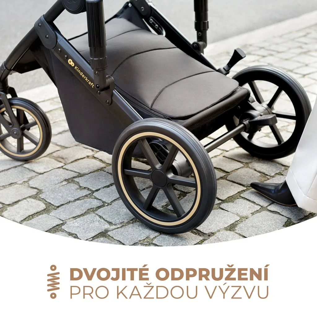 Kočík kombinovaný 2v1 Prime 2 Black 