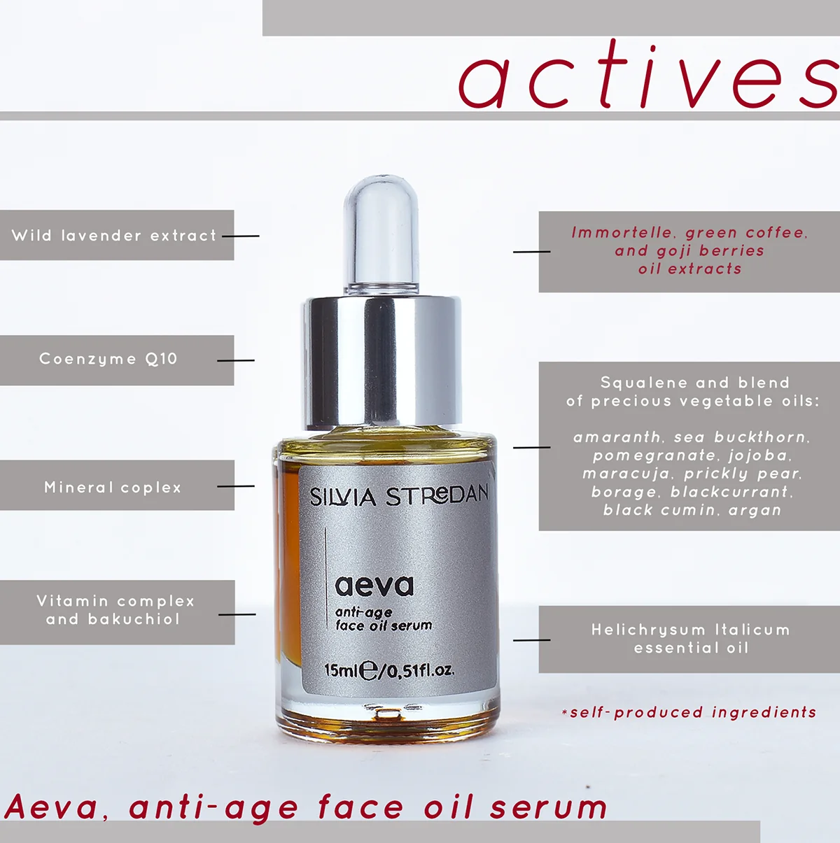 AEVA, anti-age olejové sérum - 15 ml, slovenský výrobok