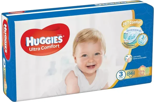 HUGGIES Ultra Comfort Jumbo 3 56 ks 1×56 ks, detské plienky