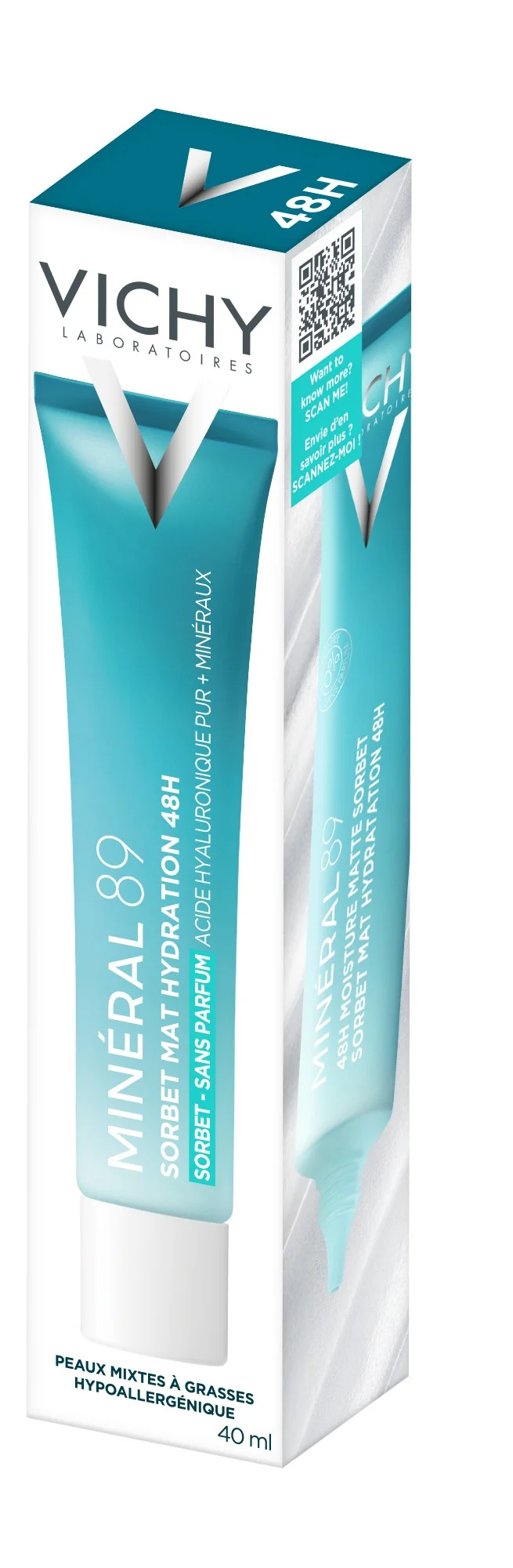 VICHY Minéral 89 48H Hydratačný sorbet 40 ml