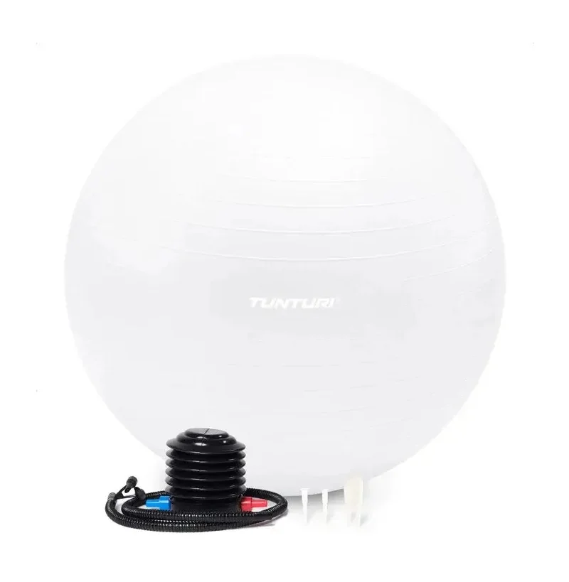Gymnastická lopta s pumpičkou zosilnená 75 cm Krémovo biela