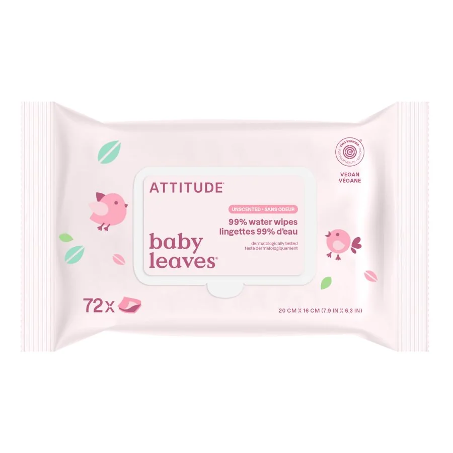 ATTITUDE BABY LEAVES VLH.OBRUSKY 72KS 1×72 ks, vlhčené obrúsky