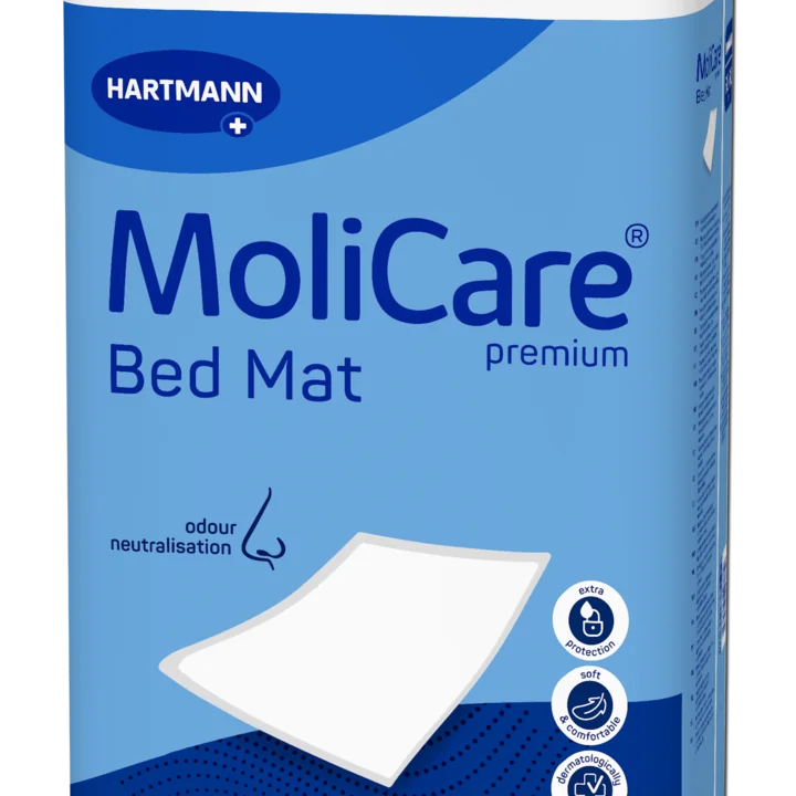 MoliCare premium Bed Mat 9 kv, jednorazové podložky pod pacientov, tmavomodré balenie, 60 x 90 cm, savosť 2719 ml 30 ks