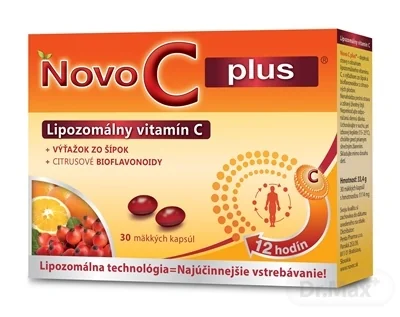 NOVO C PLUS Lipozomálny vitamín C 1×30 cps, vitamín c