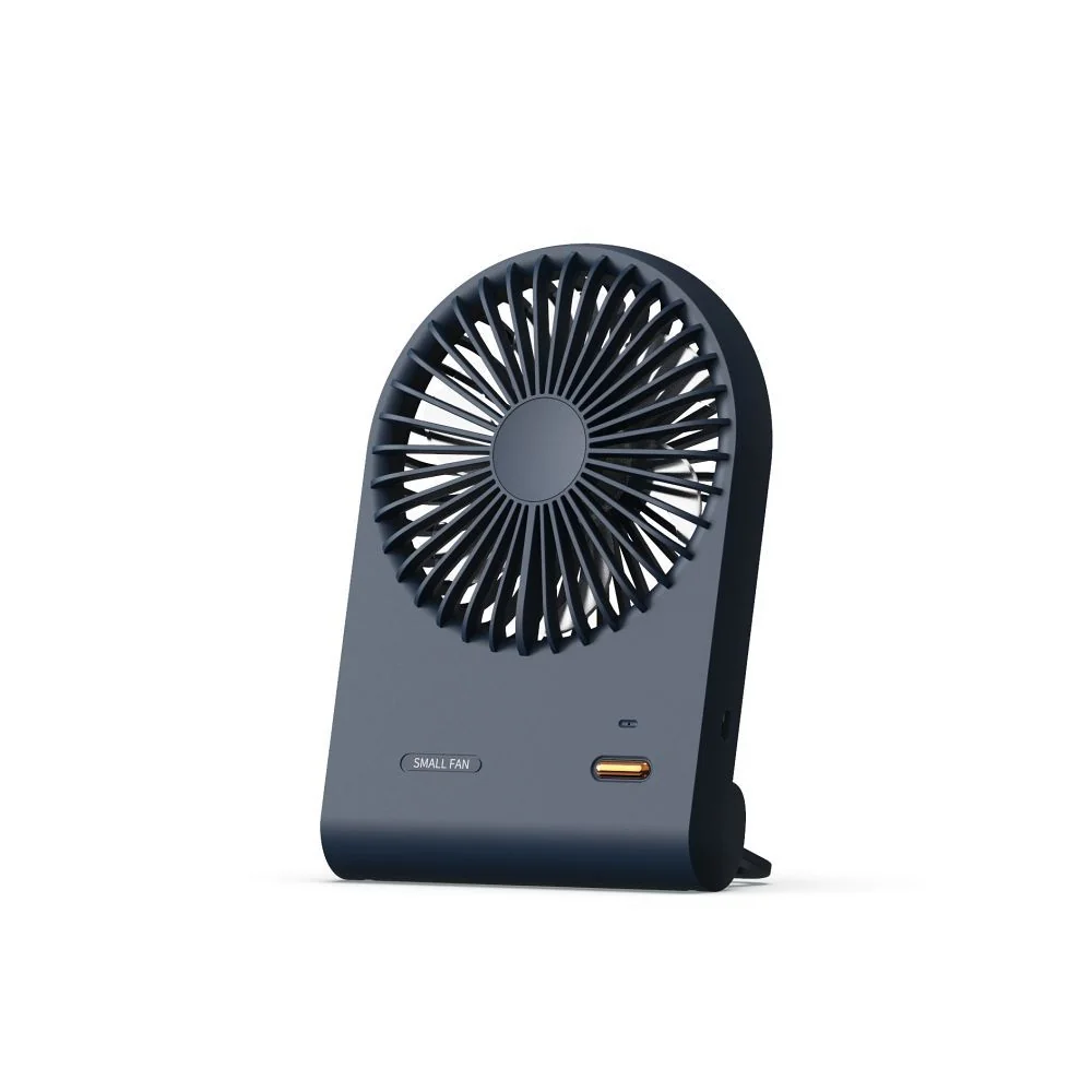Stolový ventilátor s nastaviteľným sklonom, tmavomodrý