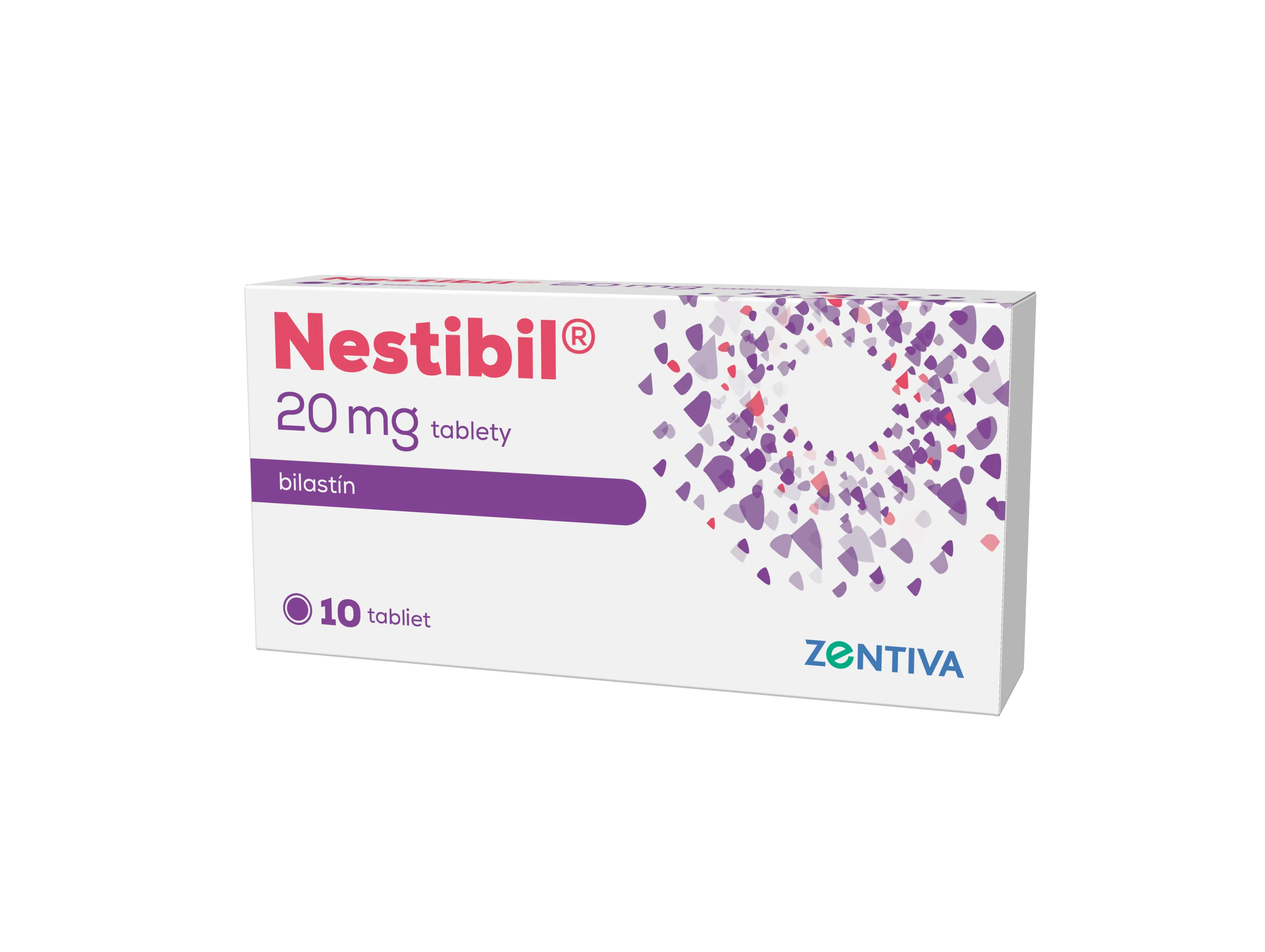 Nestibil 20 mg 1×10 tbl, liek na vnútorné použitie