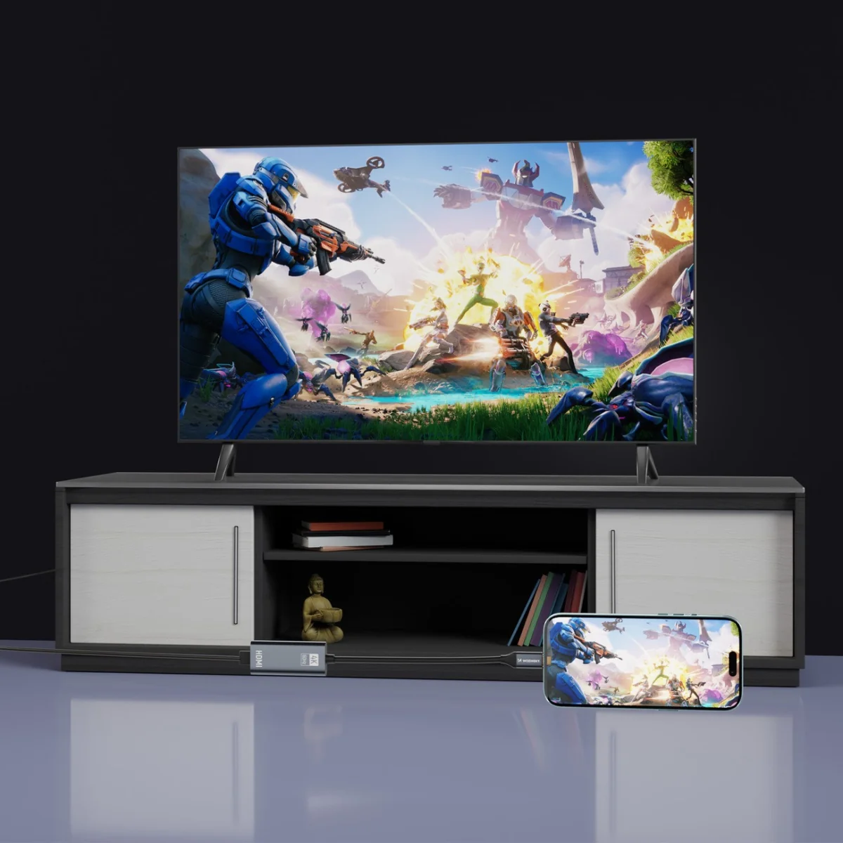 MG WACH-01 adaptér USB-C / HDMI 4K 60Hz, čierny
