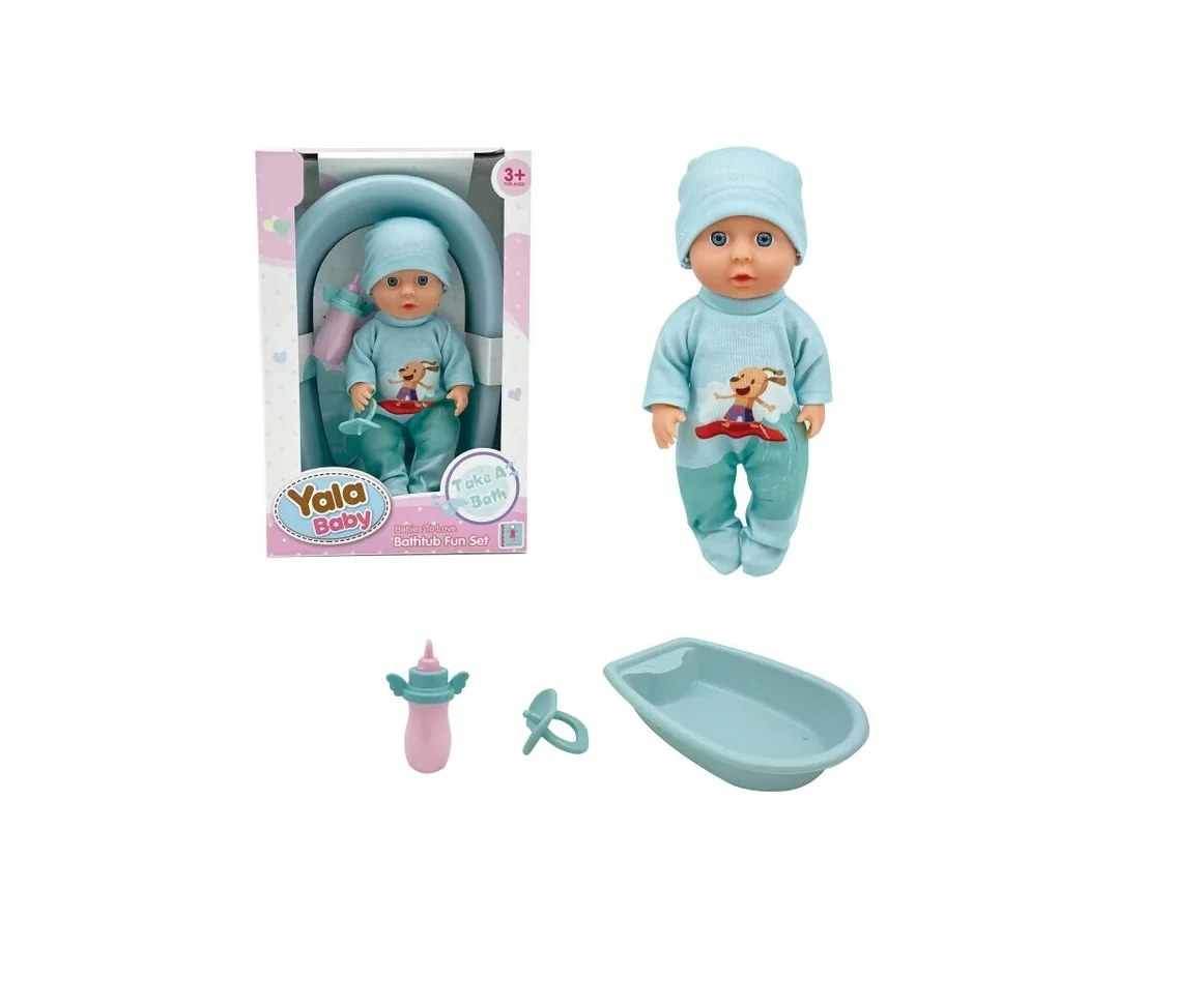 Bábätko s vaničkou modré 27cm