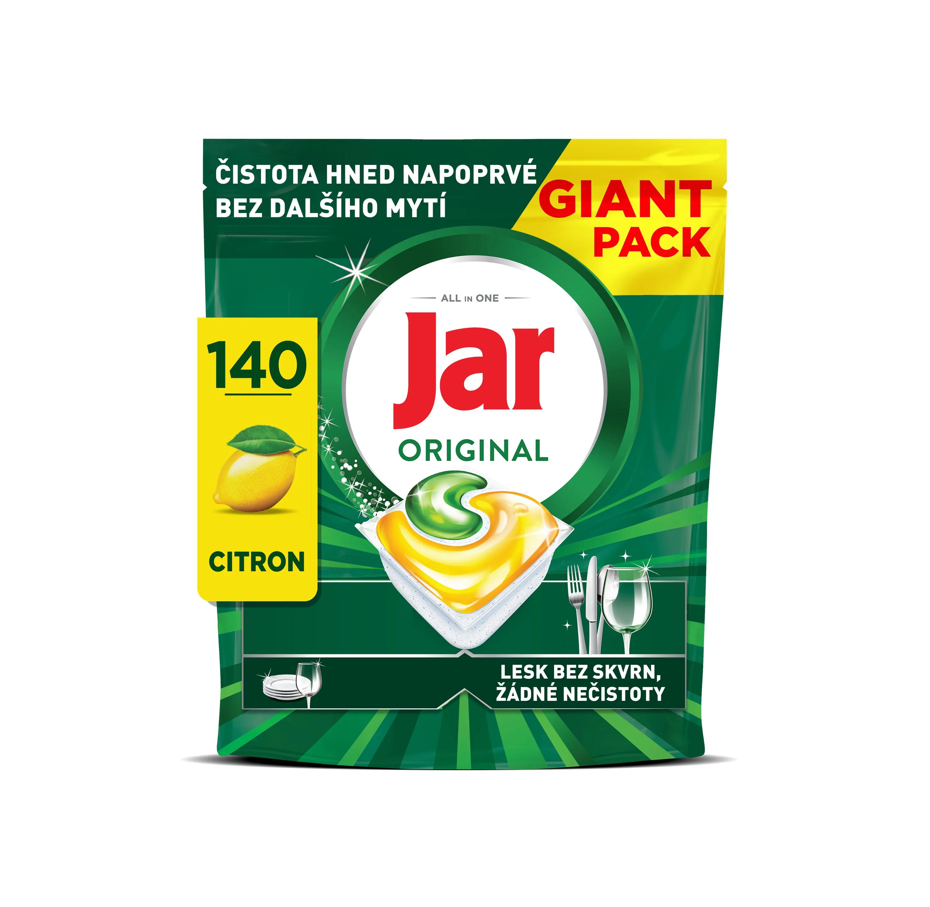 Jar Original Lemon tablety do umývačky riadu 140 ks