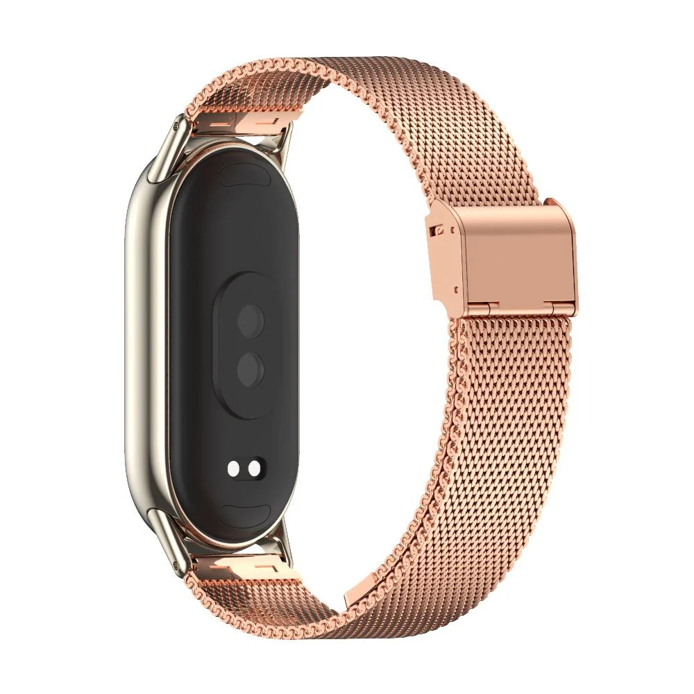 Tech-Protect Milanese remienok na Xiaomi Smart Band 8 / 9 rose gold