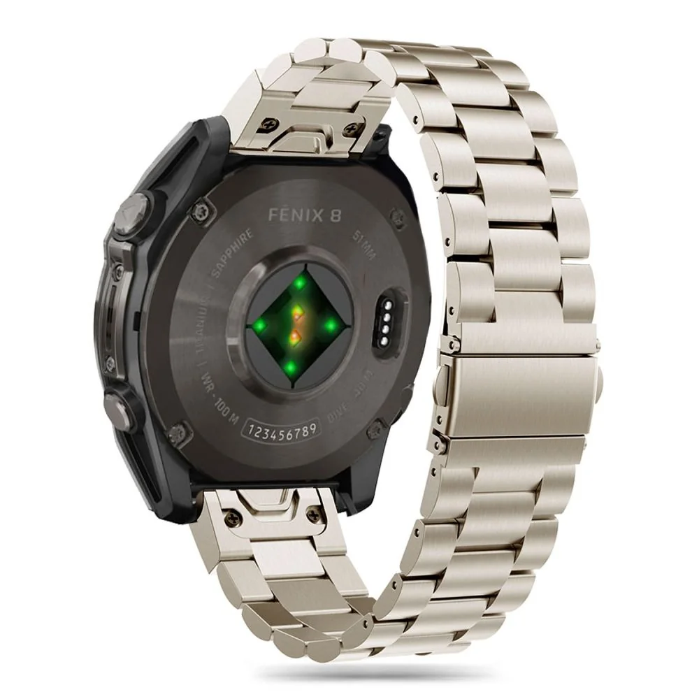 Tech-Protect Stainless remienok na Garmin Fenix 5x / 5x Plus / 6x / 6x Pro / 7x / 8 51mm, titanium Pro / 7x / 8 51mm, titanium