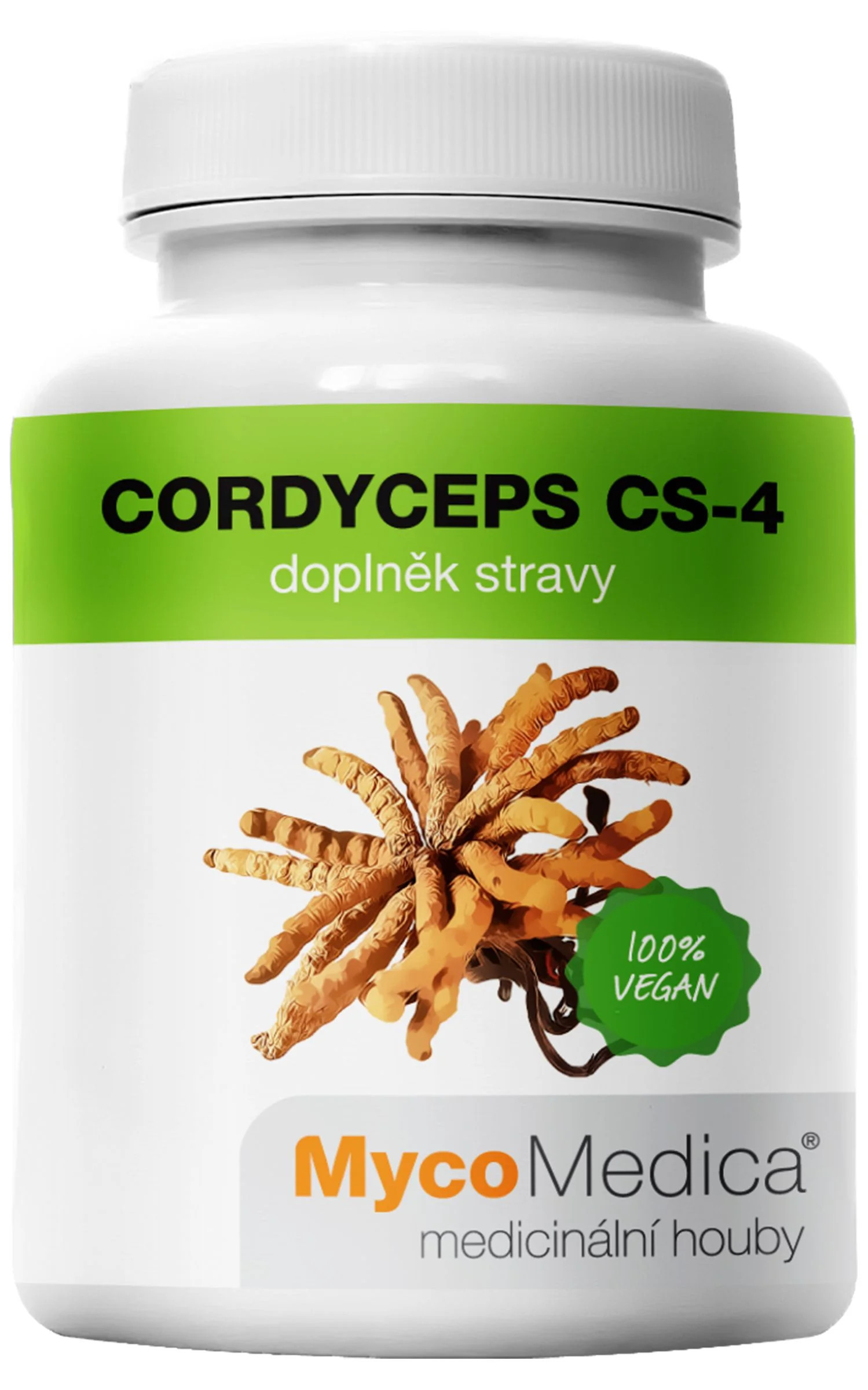 Mycomedica Cordyceps Cs-4 30% Vegan 500mg 90cps 1×90 cps, výživový doplnok