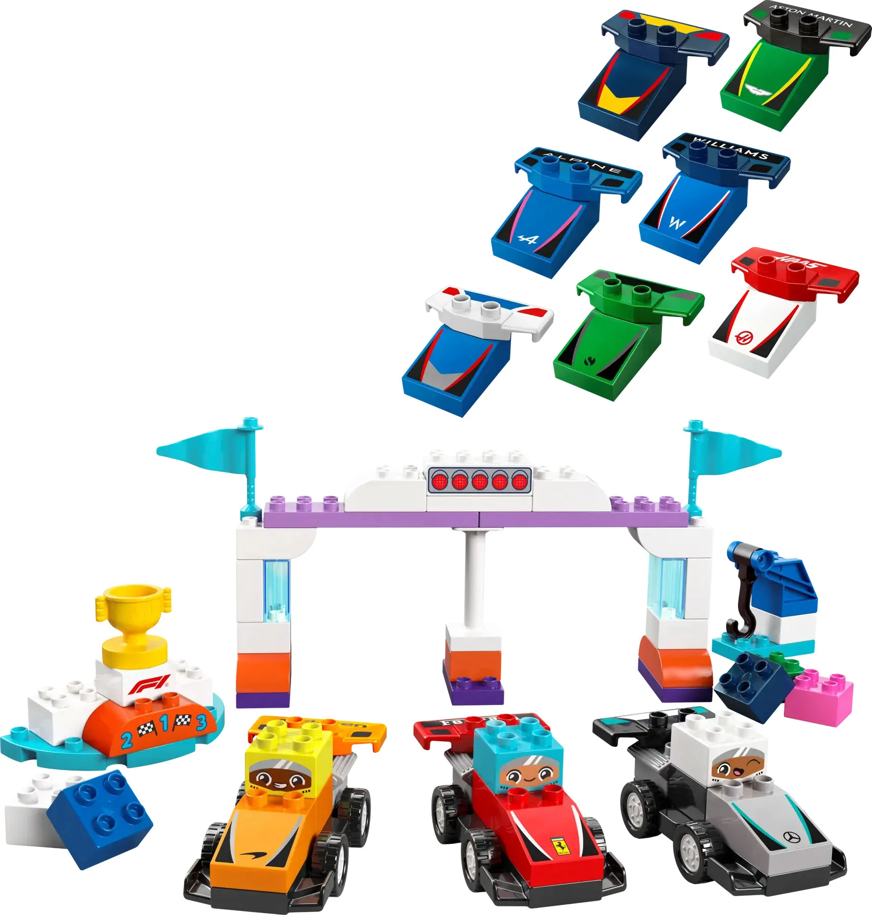 LEGO Pretekárske autá a šoféri tímu F1 10445 