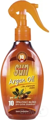 SUN ARGAN OIL opaľovacie MLIEKO SPF 10 1×200 ml, opaľovacie mlieko