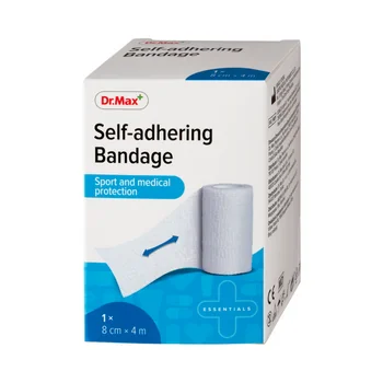 Dr. Max Self-adhering Bandage, 8 cm x 4 m 1×1 ks, ovínadlo elastické samolepiace, 8 cm x 4 m