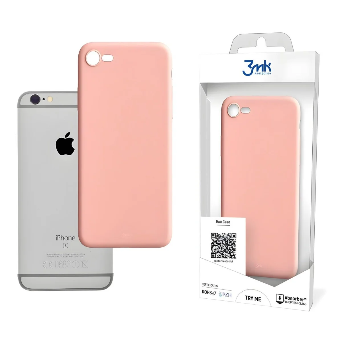 Matné puzdro pre Apple iPhone 6/iPhone 6s - Ružová 3mk Matt Case