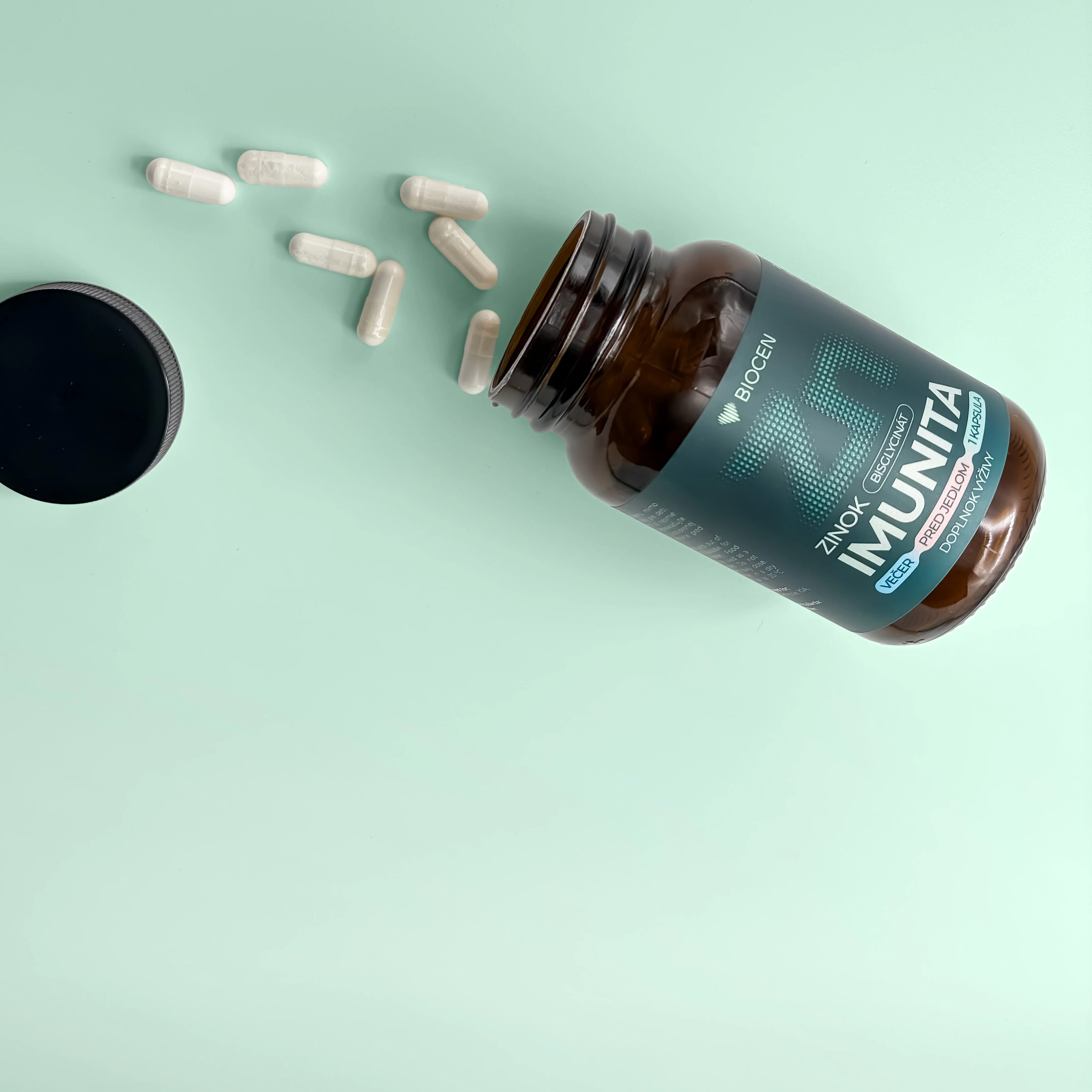Biocen Zinok bisglycinát (chelát) 10 mg 60 vegánskych kapsúl