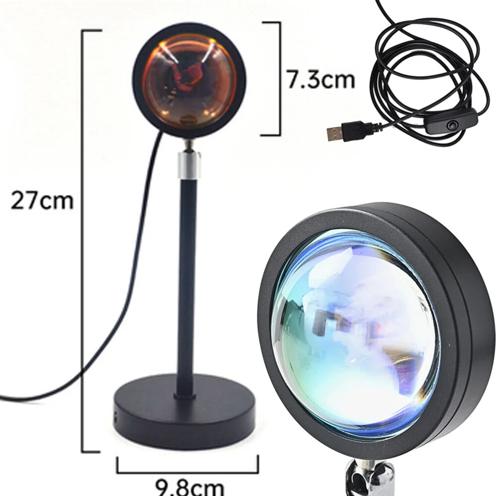 Eveon T002 RGB projektor západu slnka, čierny