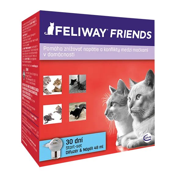 Feliway Friends difuzér a náplň pre mačky