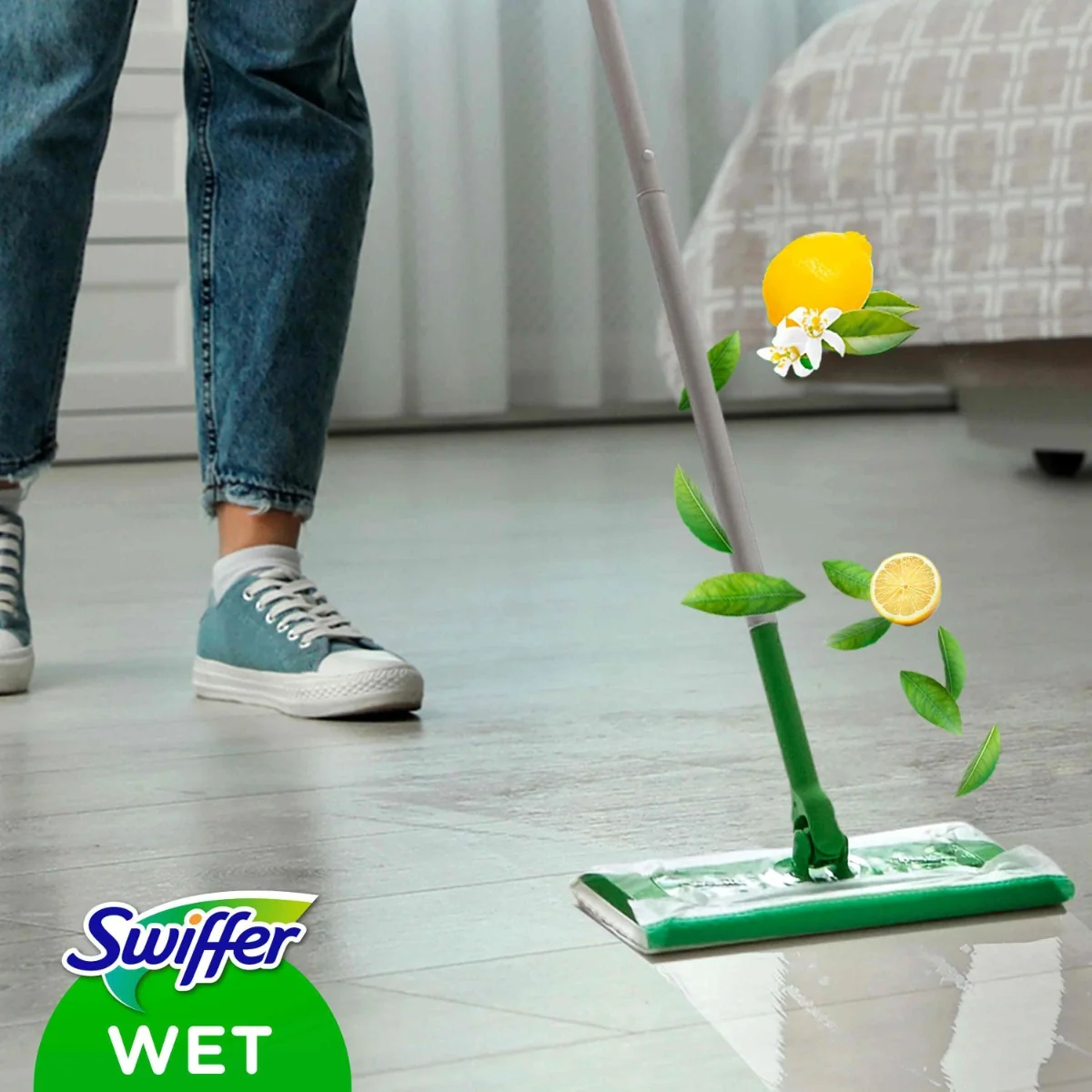 Swiffer WET 40NN 1×1 ks, náhradné handričky na mop