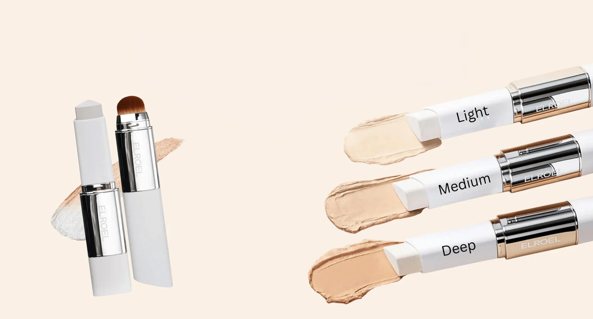 ELROEL - Blanc Cover Cream Stick Deep Krycí make-up meniaci farbu s niacínamidom 13 g