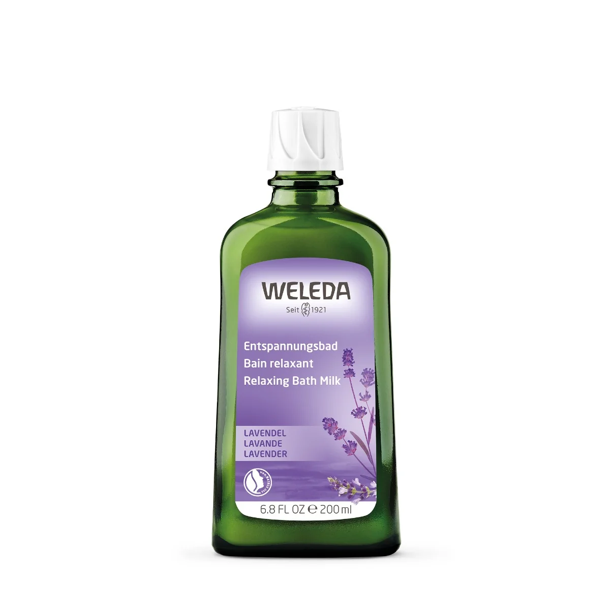 WELEDA Levanduľové relaxačné kúpeľové mlieko 1×200 ml, kúpeľové mlieko
