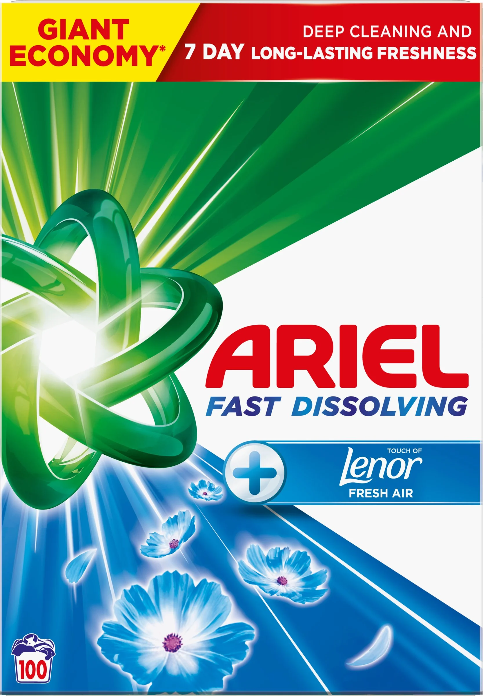 Ariel Prášok 5.5kg / 100PD Lenor Unstoppables 1×5,5 kg, prášok na pranie
