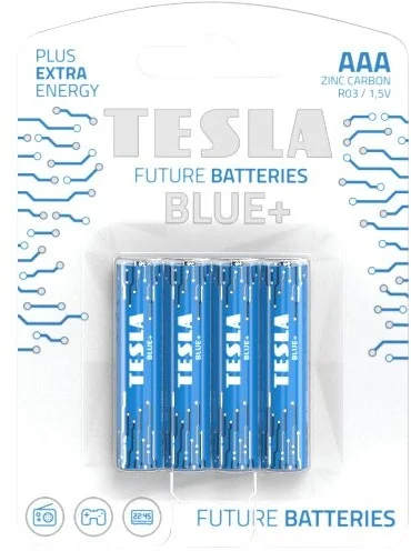 TESLA baterie AAA BLUE+ 4ks (R03) 1×4 ks, batérie
