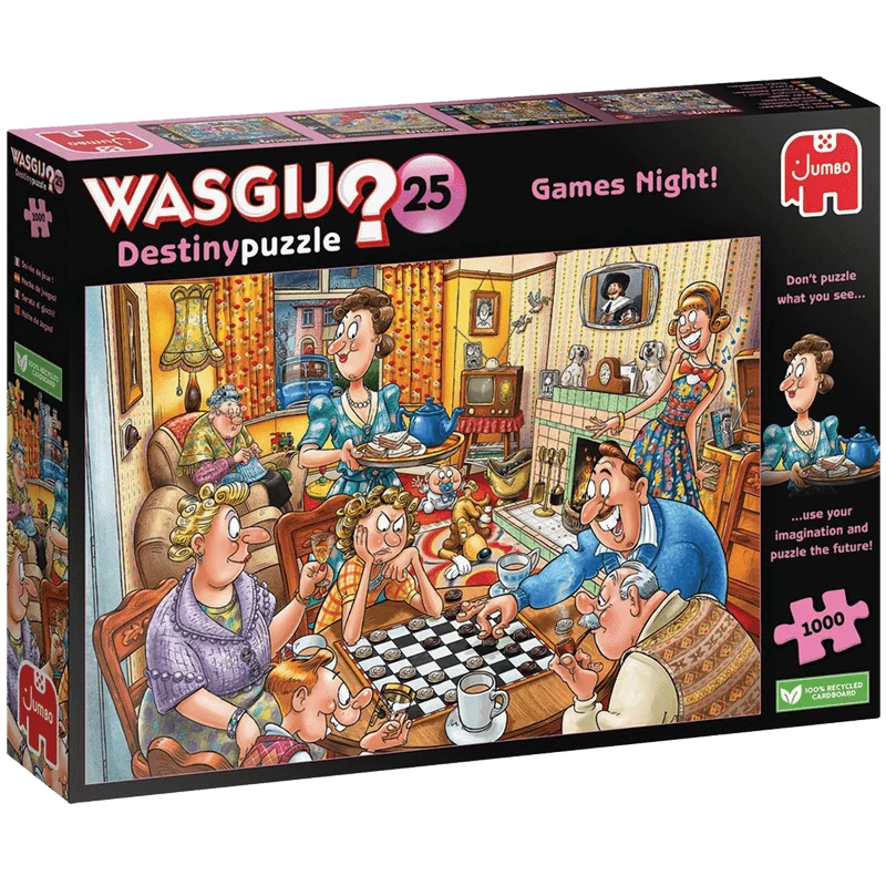 Jumbo Wasgij Original Games Night! puzzle 1000 dielikov