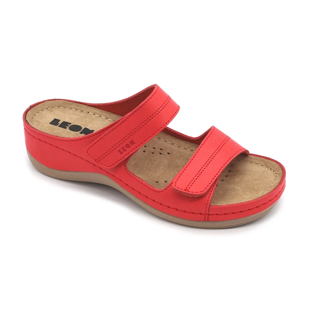Leon 907 Dámska zdravotná celokožená obuv s prackou 41 - 26cm, žltá, 4,5 cm