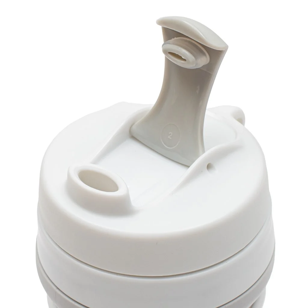 Silikónový skladací pohár 350 ml 2v1 New Baby - Sivý , 20C56996