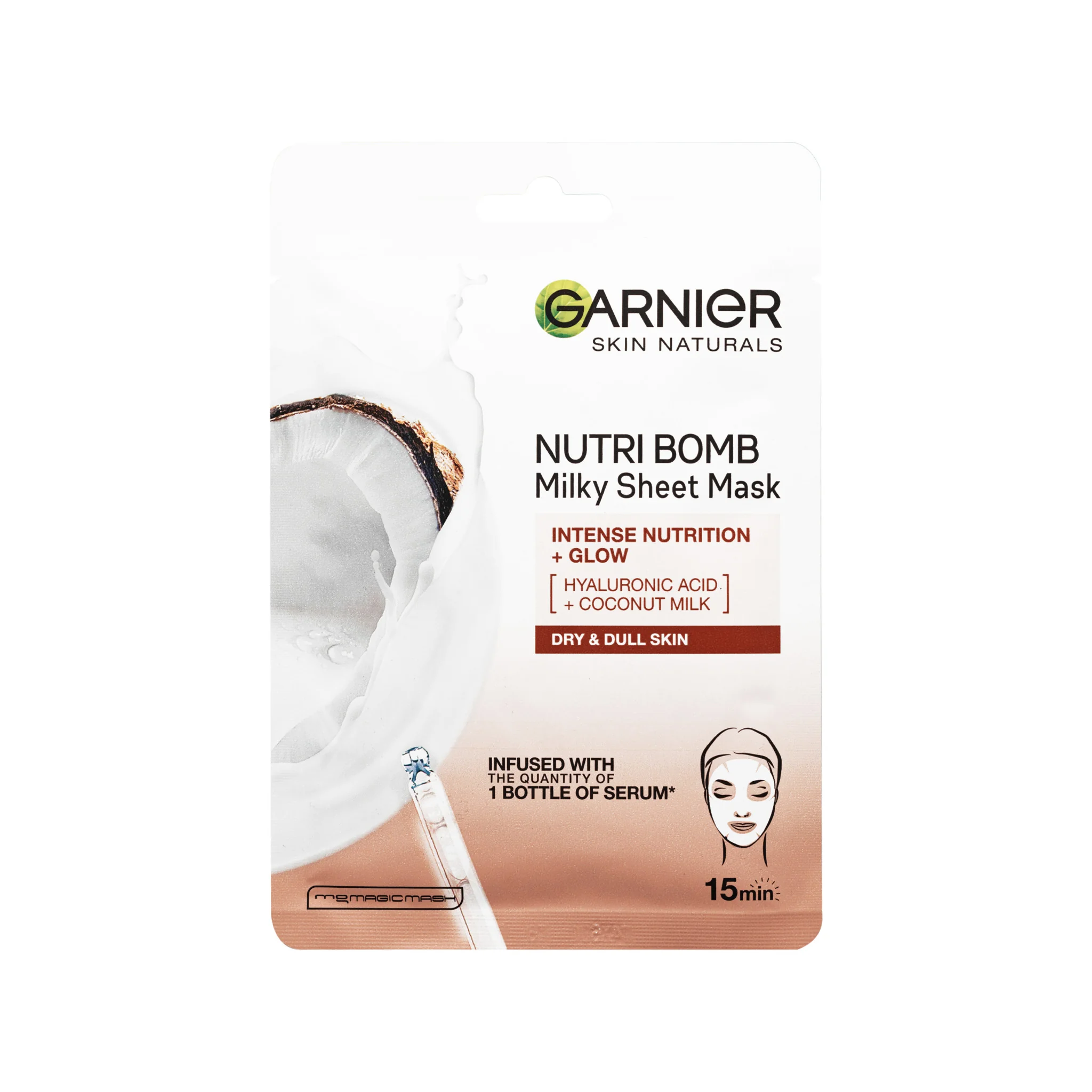 Garnier Nutri Bomb kokos 1×32 g, pleťová maska