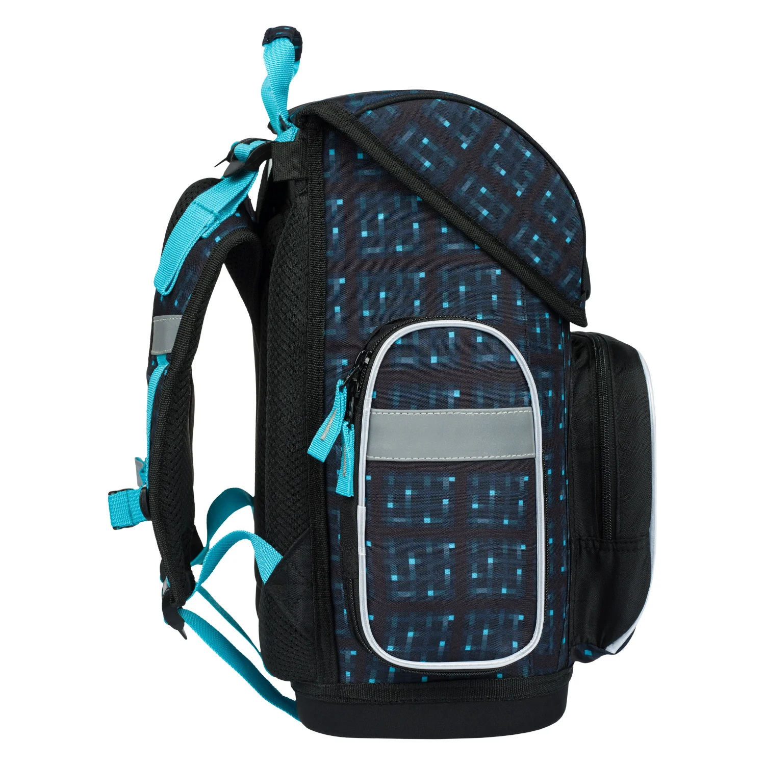 Baagl školská aktovka ERGO Minecraft Blue Axe modrá, ergonomická