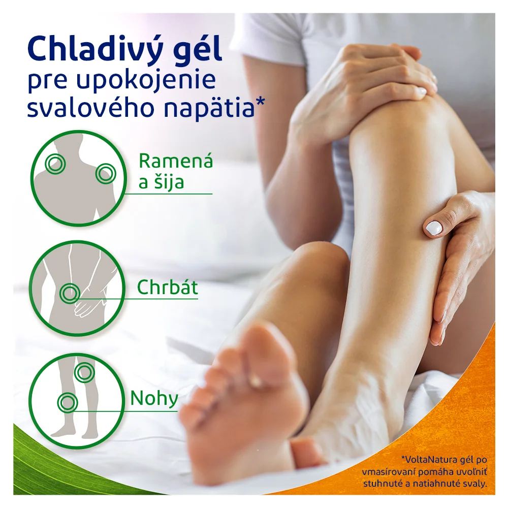 VoltaNatura chladivý masážny gél 1x50 ml, gél na natiahnuté a stuhnuté svaly