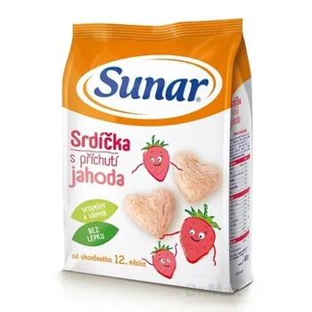 Sunar Detský snack Srdiečka 1×50 g, detská výživa