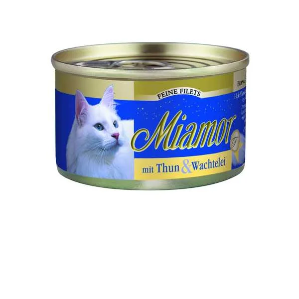 Miamor Konzerva Feine Filets Tuniak+Krepelci Vejce 100g 1×100 g