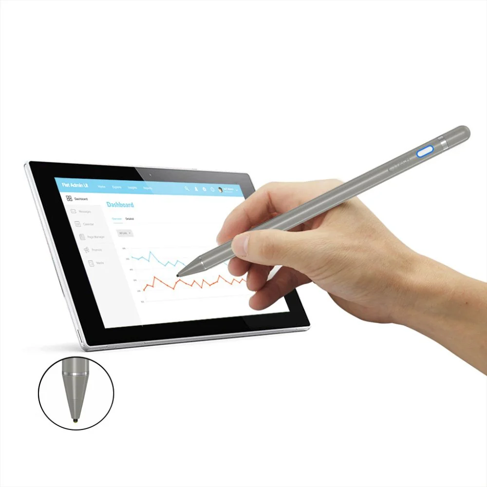 Tech-Protect Active Stylus pero na tablet, titanium