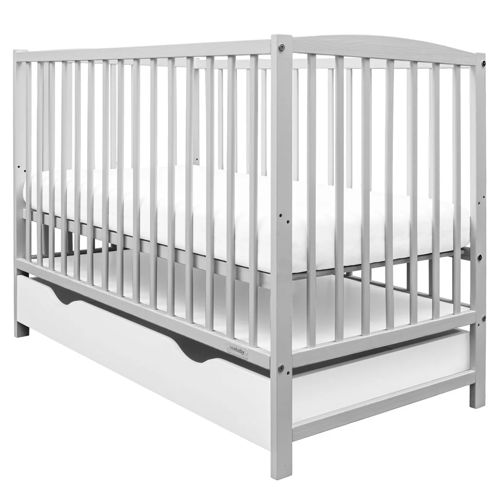 Detská postieľka so šuplíkom New Baby LILLY sivá , 20C55274