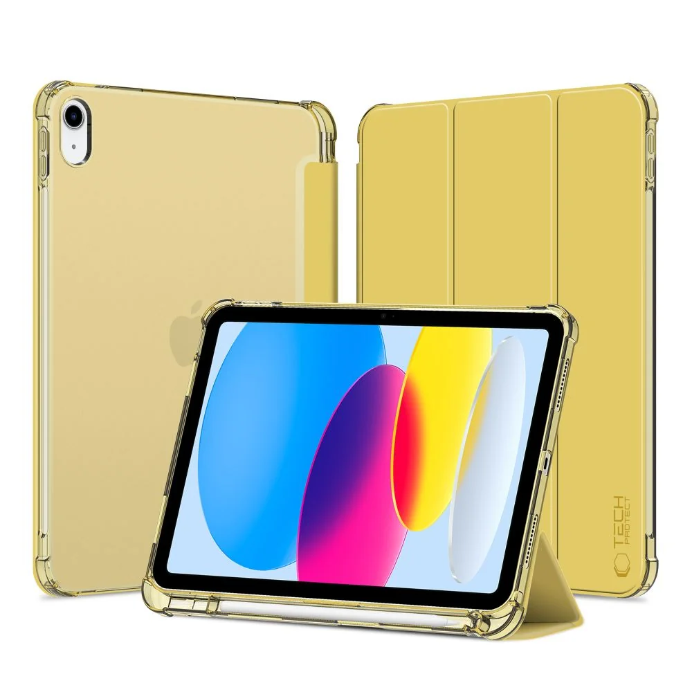 Tech-Protect SC Pen Hybrid puzdro na iPad 10.9'' 10gen 2022, žlté/priesvitné svitné