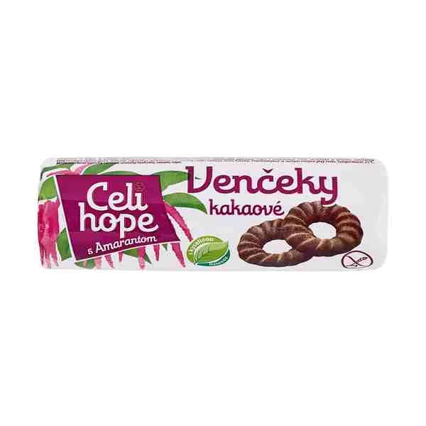 CELIHOPE - Kakaové venčeky s amarantom 1×100 g, zdravá sladkosť
