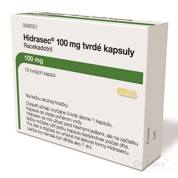 Hidrasec 100 mg 1×10 cps, na liečbu hnačky