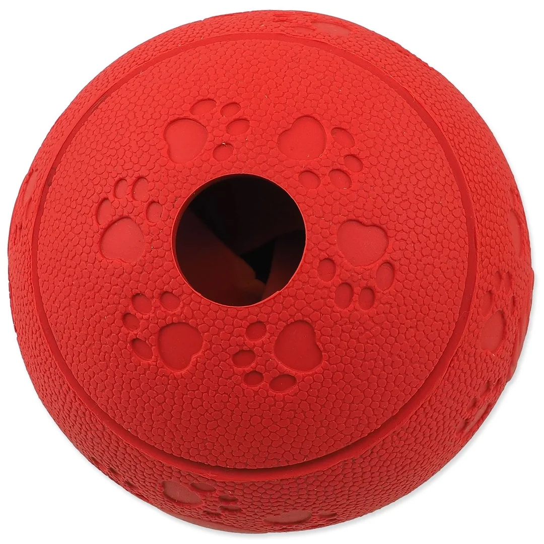 Hračka Dog Fantasy lopta na pamlsky červená 8cm