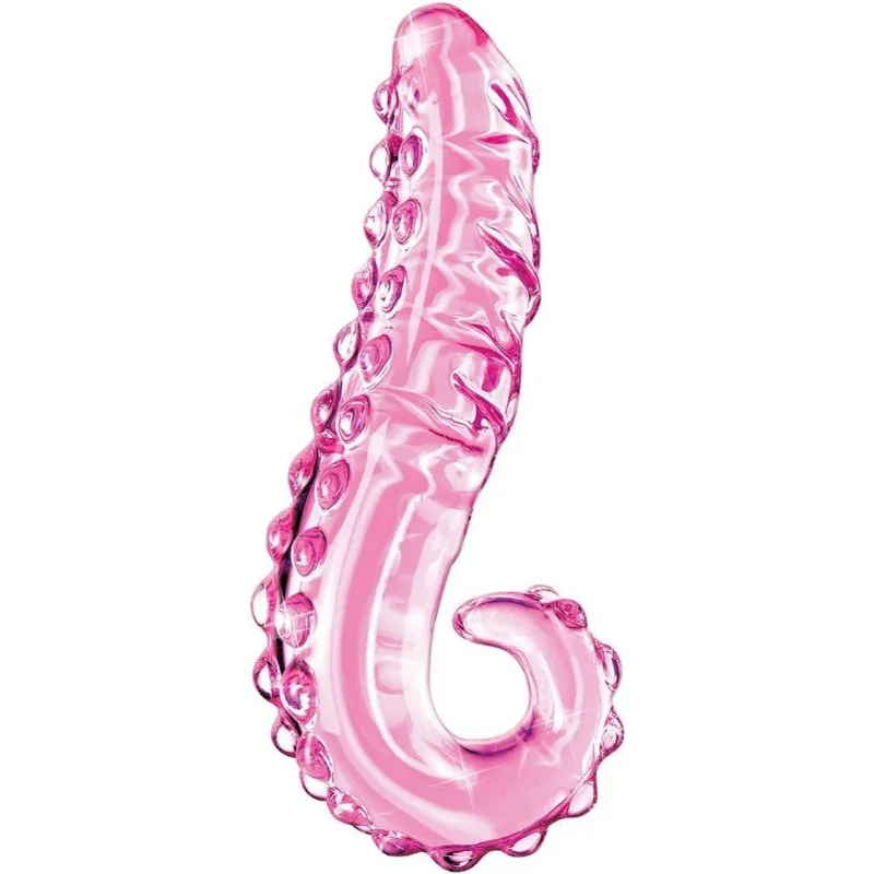 Sklenené masážne dildo Icicles č. 24 (15 cm)