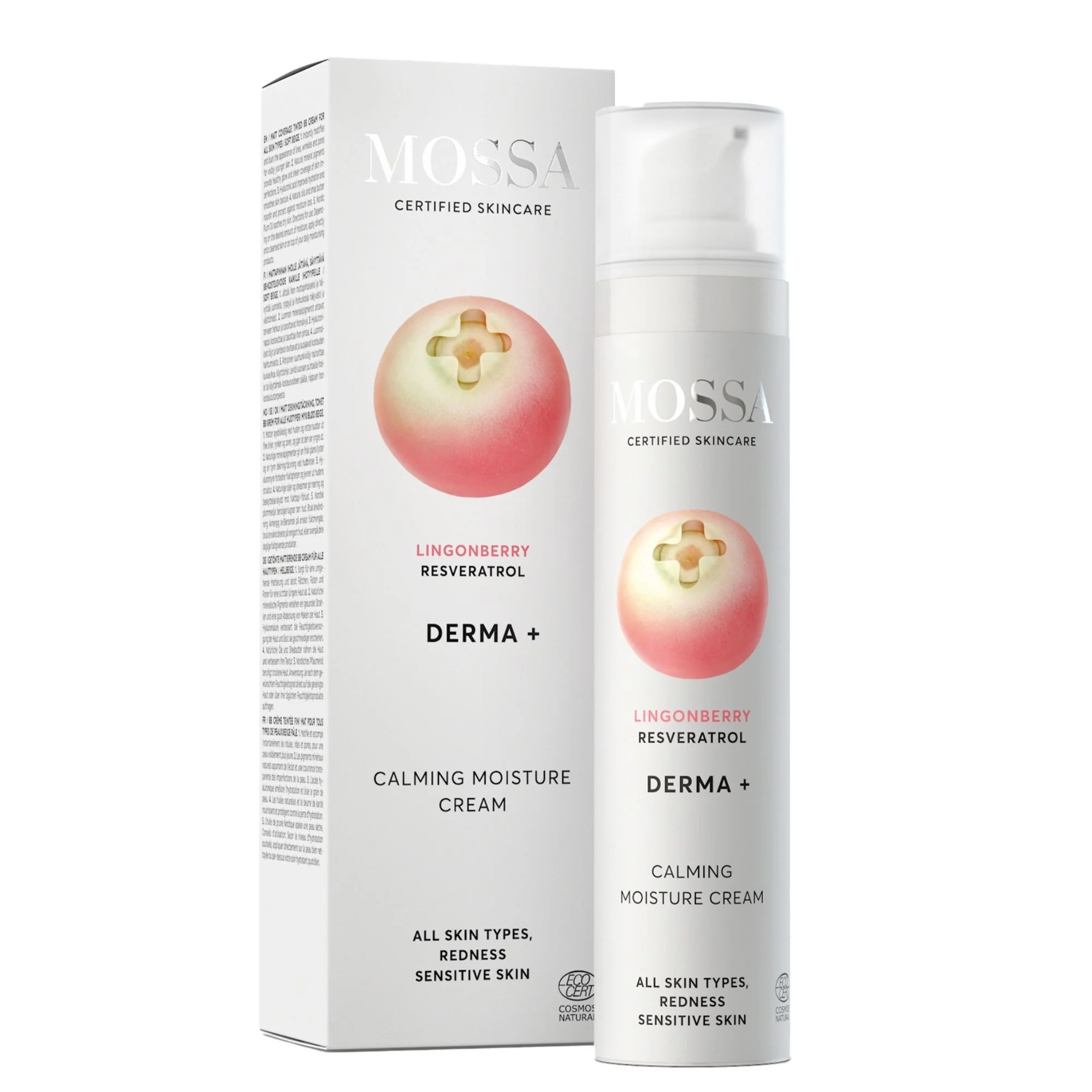 MOSSA Zklidňujúci hydratačný krém, DERMA+ 50 ml