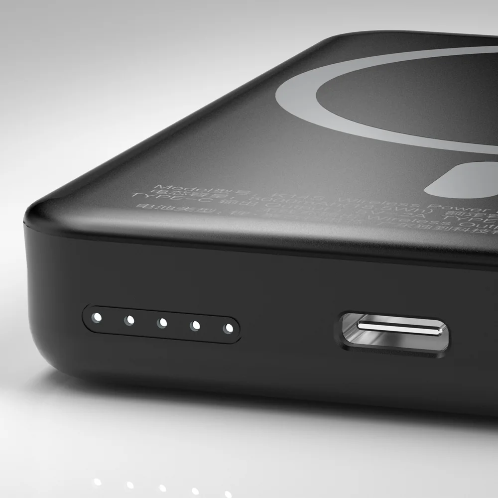 Dudao K14S MagSafe Power Bank 5000mAh 5W, čierny
