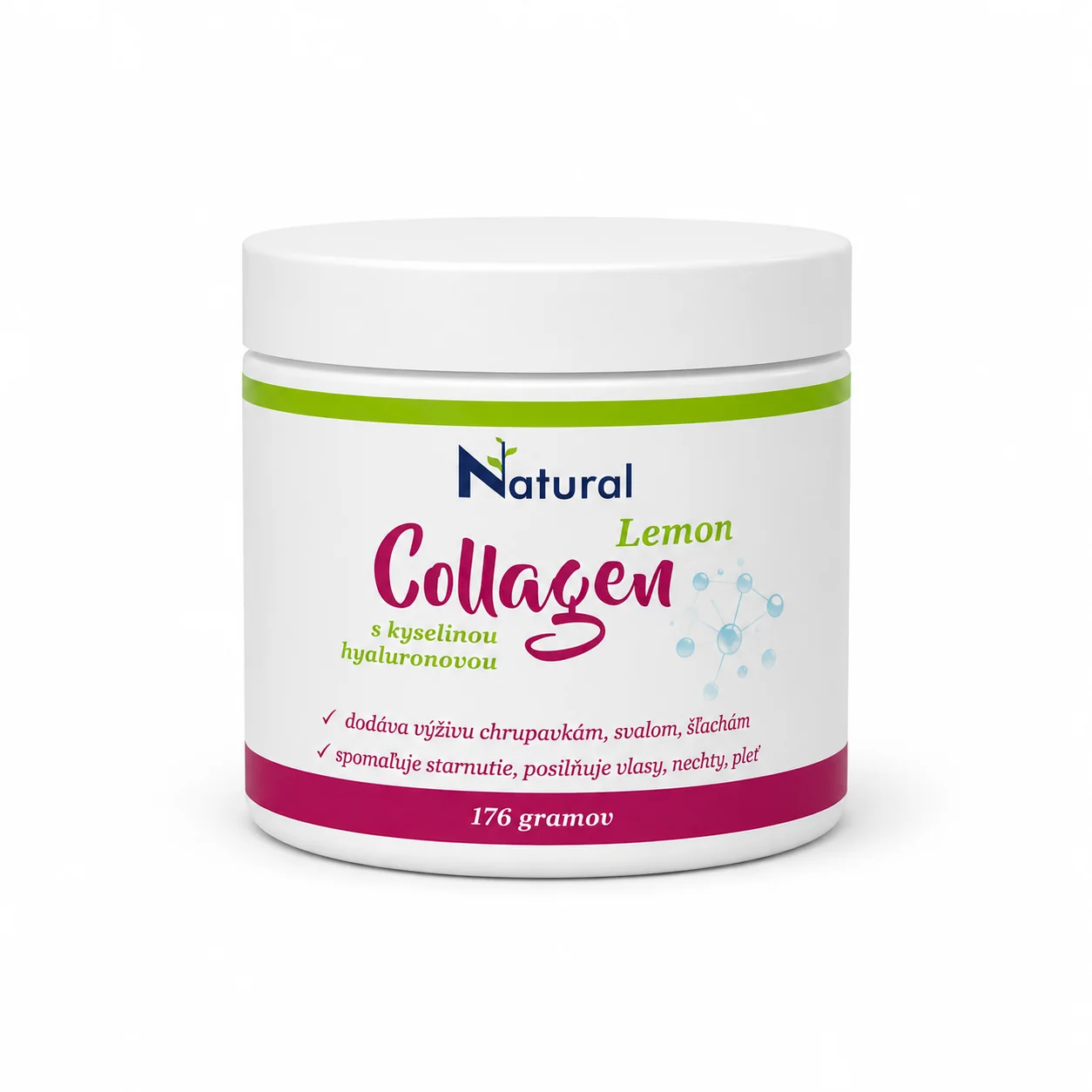 Collagen Lemon s kyselinou hyalurónovou - 176 g, prášok